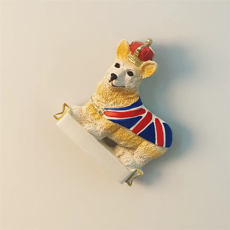 ロンドン ロイヤルコーギー 冷蔵庫マグネット (英国)