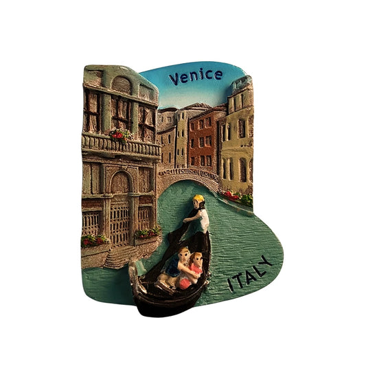 Venice Gondola and Canal Fridge Magnet (Italy)