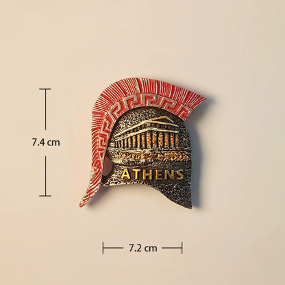 Athens Spartan Helmet Fridge Magnet (Greece)
