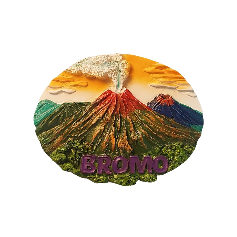 Mount Bromo Volcano Fridge Magnet (Indonesia)