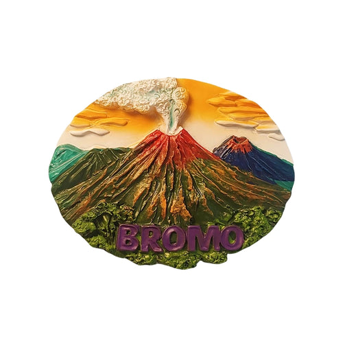 Mount Bromo Volcano Fridge Magnet (Indonesia)