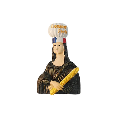 Paris Mona Lisa Bonjour Fridge Magnet (France)