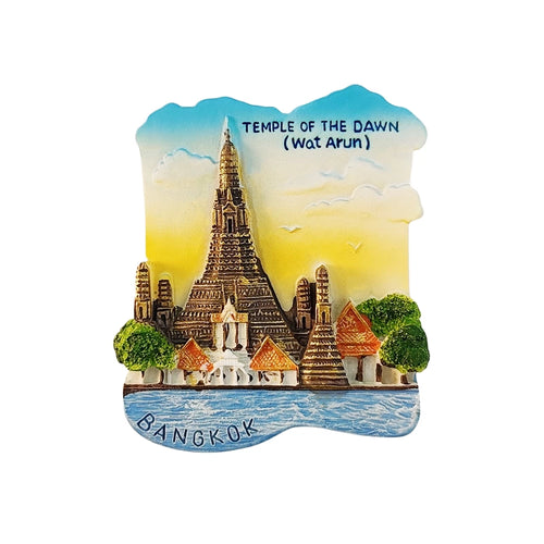 Bangkok Wat Arun Temple of Dawn Fridge Magnet (Thailand)
