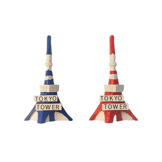 Tokyo Tower Duo - Red & Blue Set Fridge Magnet