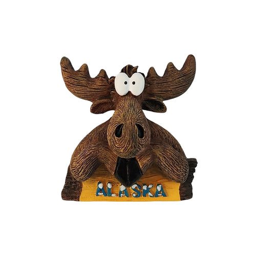 Alaska Moose Head Fridge Magnet (USA)