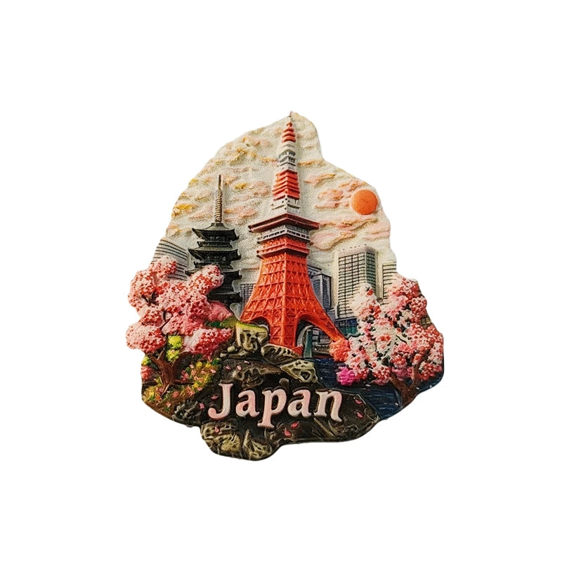 Tokyo Tower Cherry Blossom Fridge Magnet (Japan)