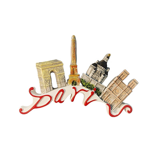 Paris Landmarks Collage Fridge Magnet (France)
