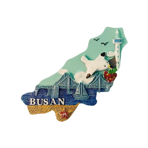 Busan Coastal City Fridge Magnet (South Korea)