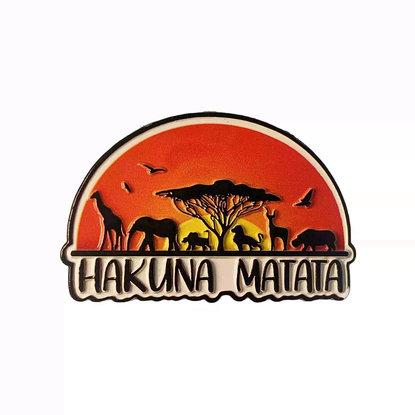 Africa Hakuna Matata Safari Sunset Fridge Magnet
