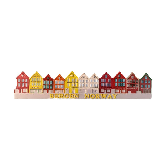 Bergen Bryggen Colored Houses Fridge Magnet (Norway)