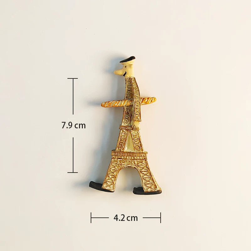 Paris Eiffel Character Fridge Magnet (France)