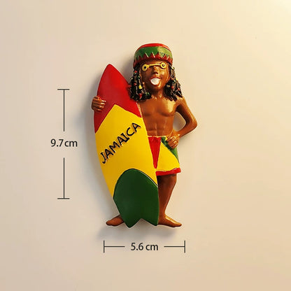 Jamaica Beach Spirit Fridge Magnet