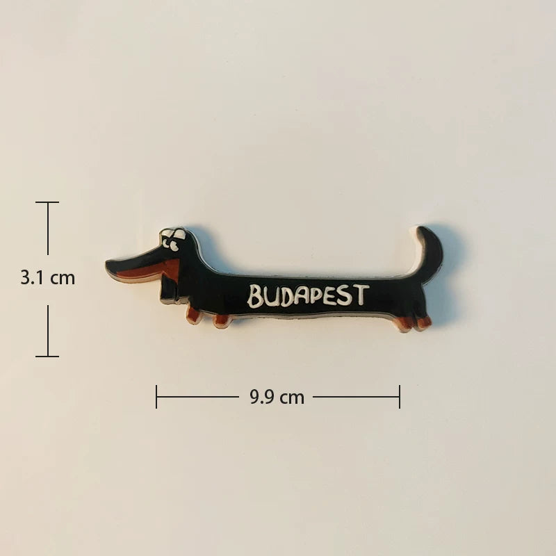 Budapest Dachshund Fridge Magnet (Hungary)