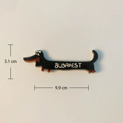 Budapest Dachshund Fridge Magnet (Hungary)