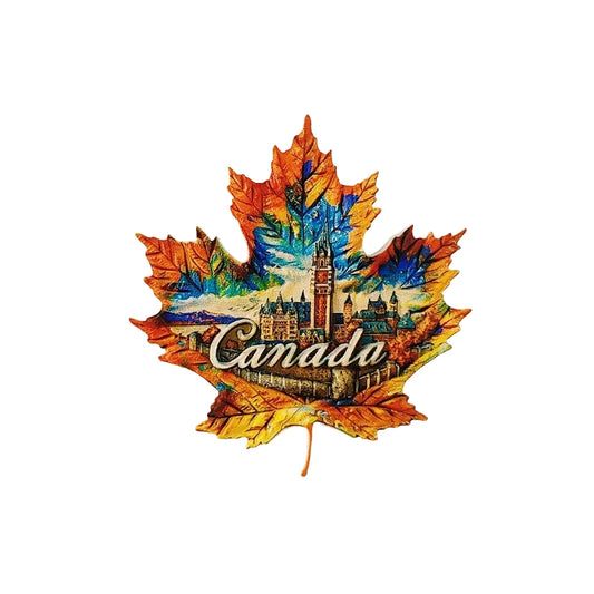 Canada Maple Leaf Parliament Fridge Magnet