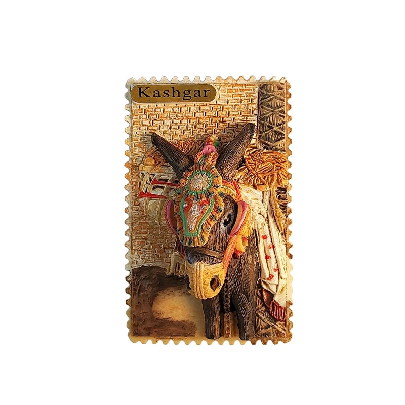 Kashgar Silk Road Donkey Fridge Magnet (Xinjiang, China)