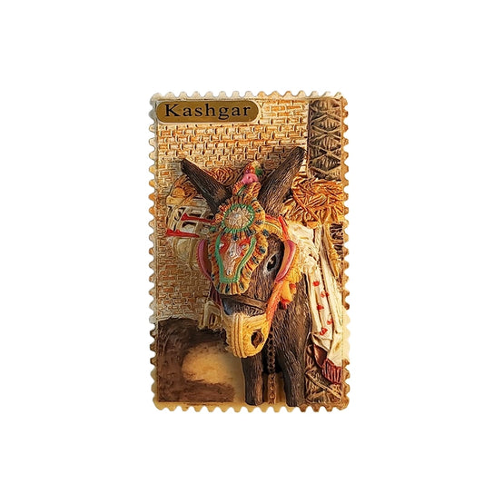 Kashgar Silk Road Donkey Fridge Magnet (Xinjiang, China)
