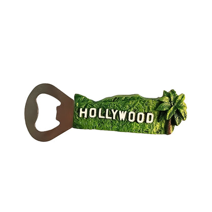 Hollywood Sign Bottle Opener Fridge Magnet (USA)