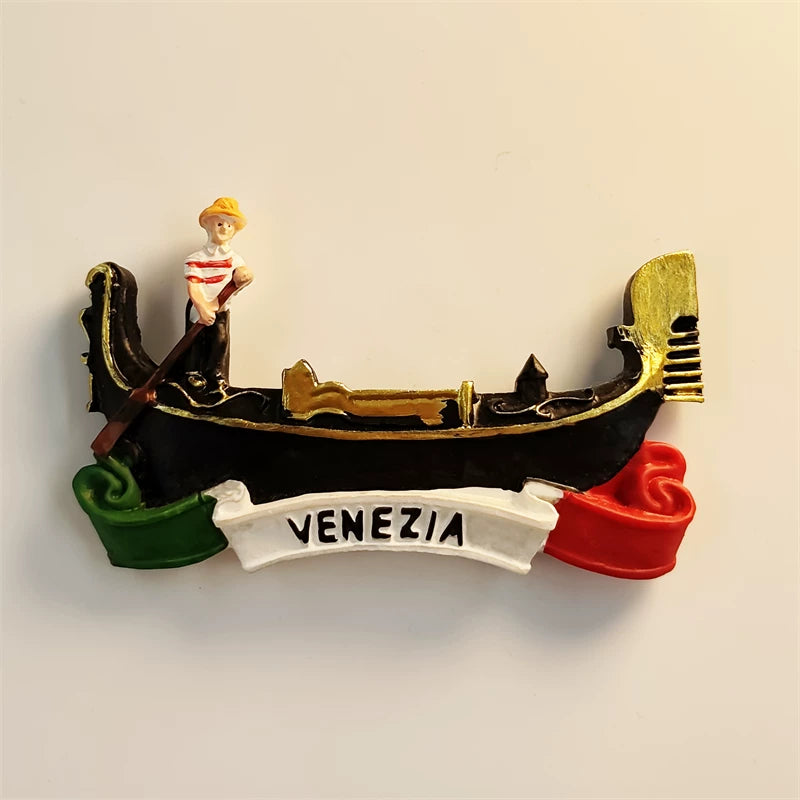 Venezia Gondola - Italian Flag Edition Fridge Magnet