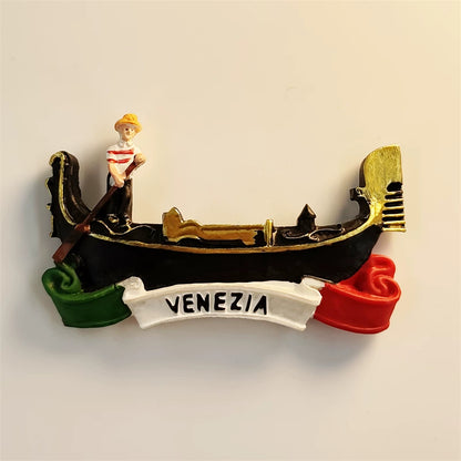 Venezia Gondola - Italian Flag Edition Fridge Magnet