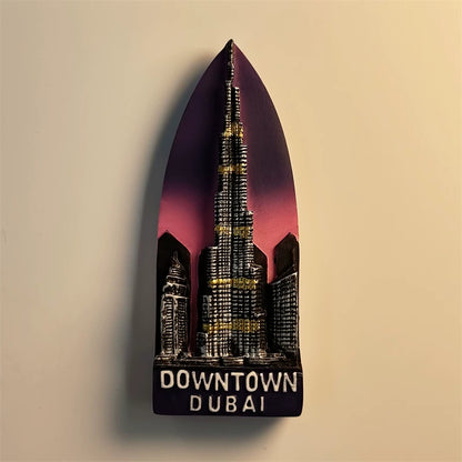 Dubai Downtown Burj Khalifa Fridge Magnet (UAE)