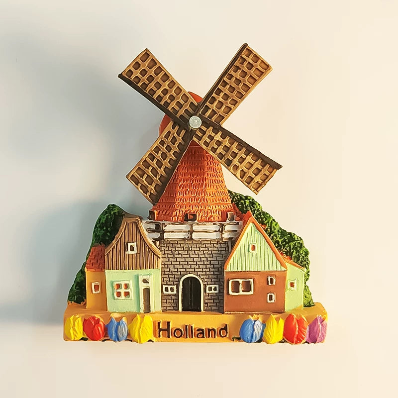 Dutch Windmill Fridge Magnet (Netherlands)