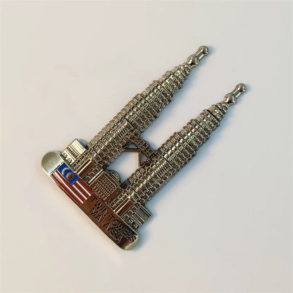 Malaysia Petronas Towers Silver Edition Fridge Magnet