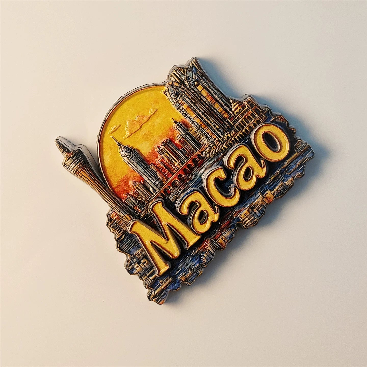 Macao Skyline Fridge Magnet
