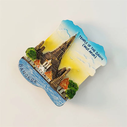 Bangkok Wat Arun Temple of Dawn Fridge Magnet (Thailand)