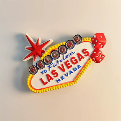 Las Vegas Welcome Sign Fridge Magnet (USA)
