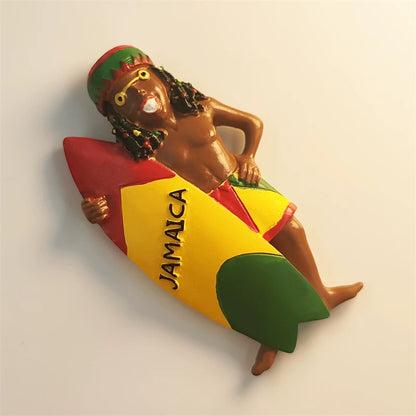 Jamaica Beach Spirit Fridge Magnet