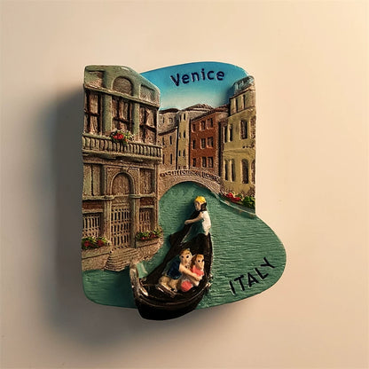 Venice Gondola and Canal Fridge Magnet (Italy)
