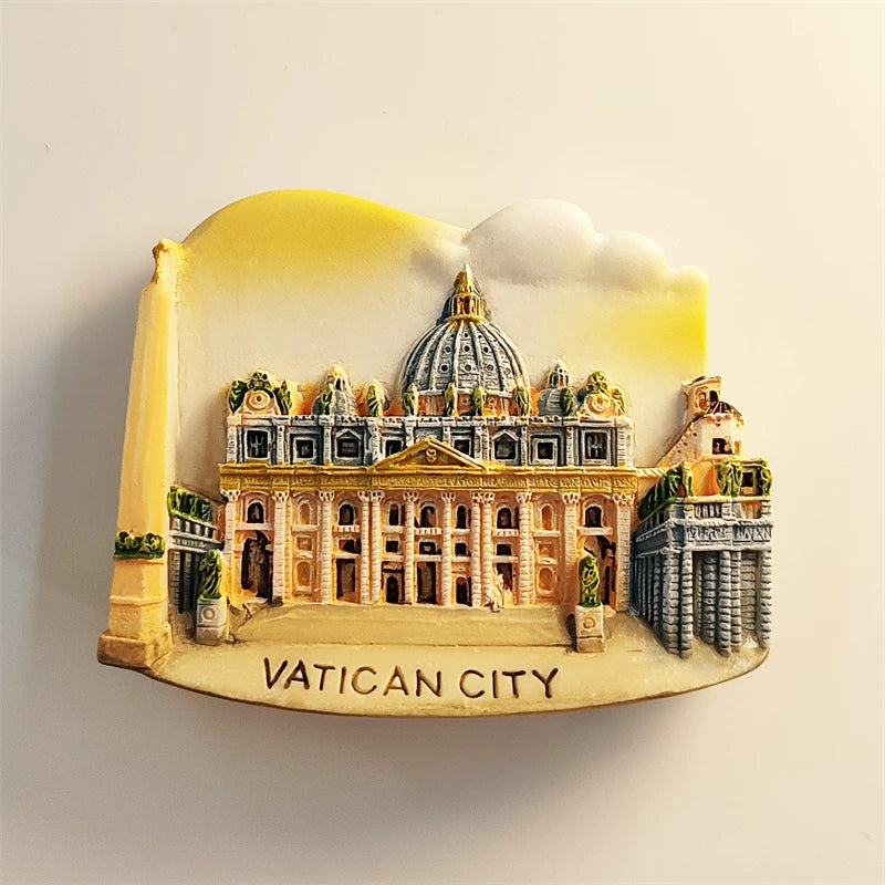 Vatican St. Peter's Basilica Colored Edition Fridge Magnet