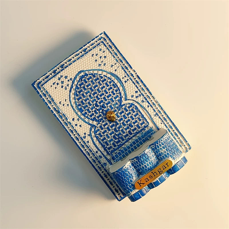Kashgar Blue Mosaic Mihrab Fridge Magnet