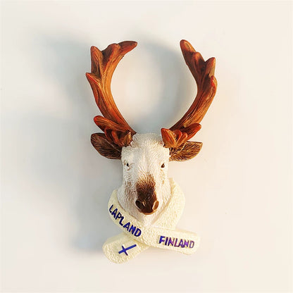 Lapland Reindeer Fridge Magnet (Finland)