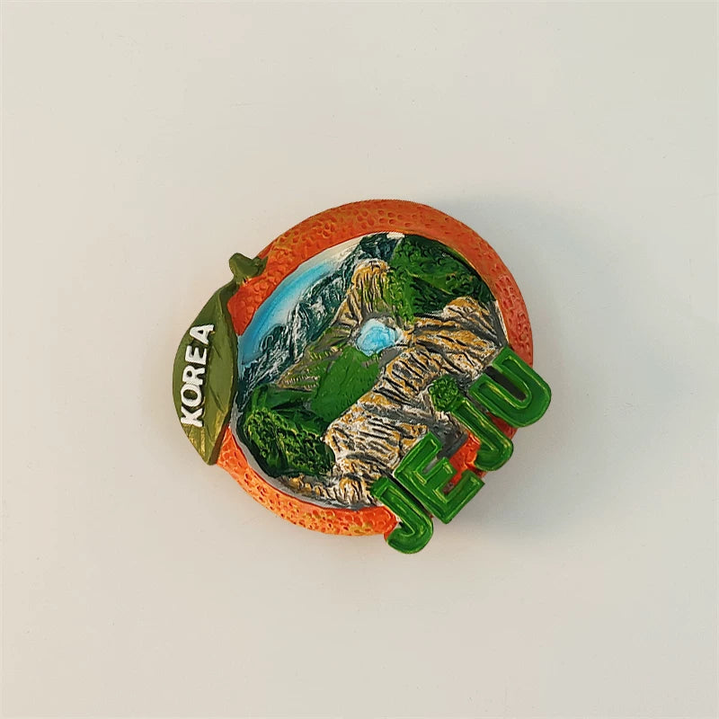 Jeju Tangerine Orange Fridge Magnet (South Korea)