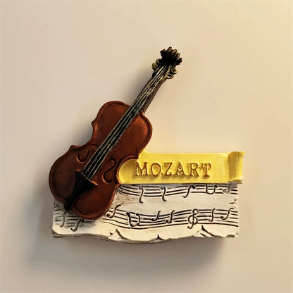 Salzburg Mozart Violin Fridge Magnet (Austria)
