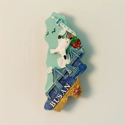 Busan Coastal City Fridge Magnet (South Korea)