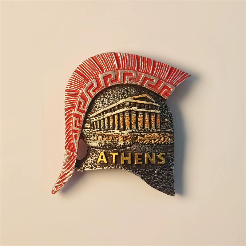 Athens Spartan Helmet Fridge Magnet (Greece)