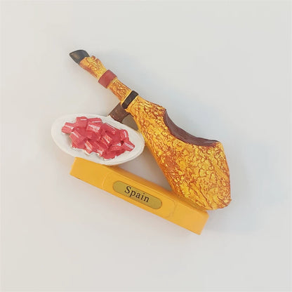 Spain Jamon Iberico Ham Stand Fridge Magnet