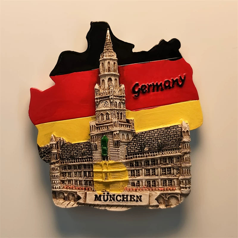 Munich Marienplatz Rathaus Fridge Magnet (Germany)