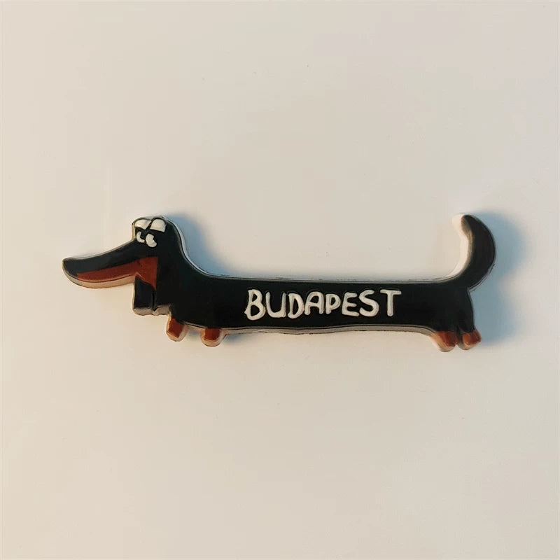Budapest Dachshund Fridge Magnet (Hungary)
