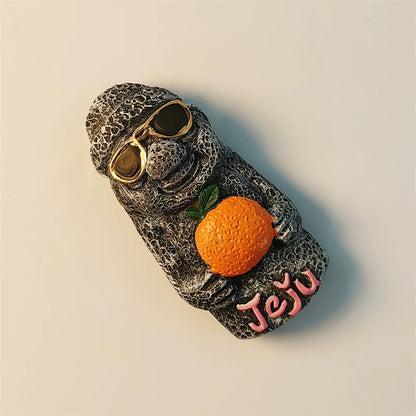 Jeju Dol Hareubang Fridge Magnet (South Korea)