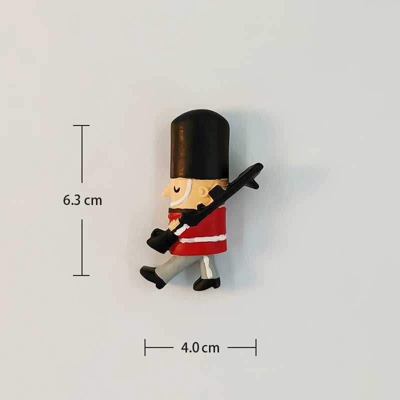 London Royal Guard and Dog Fridge Magnet (UK)