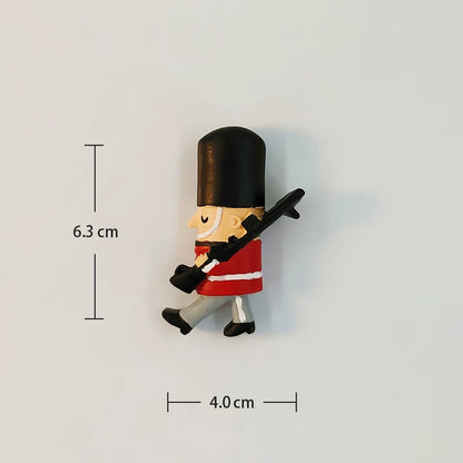 London Royal Guard and Dog Fridge Magnet (UK)