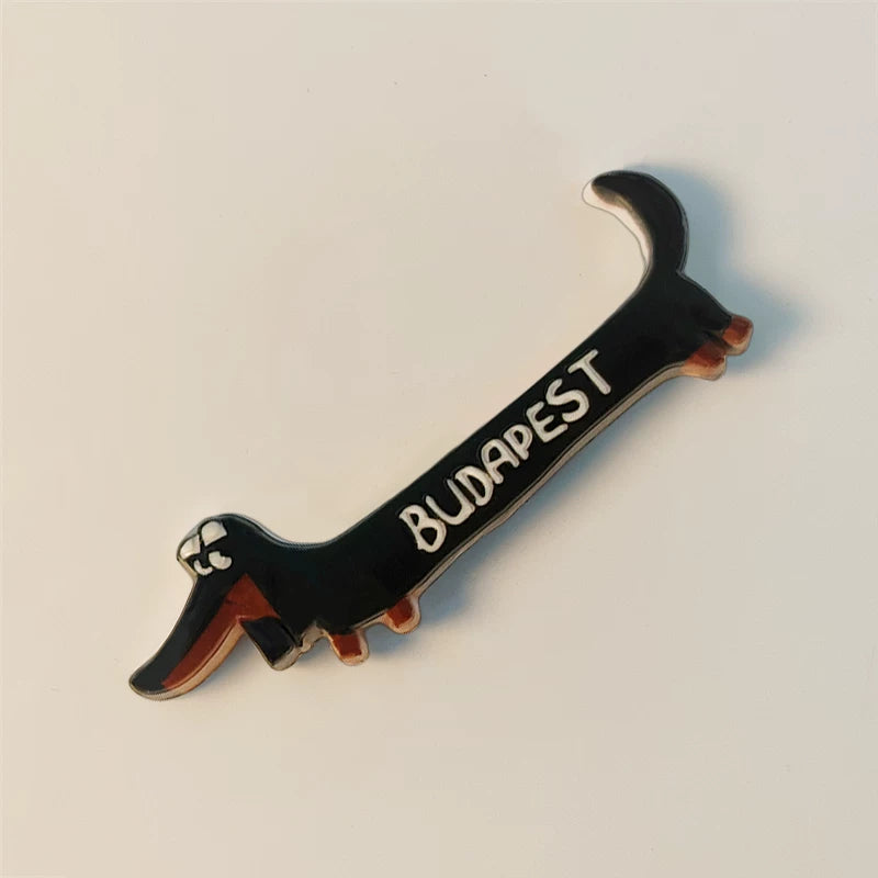 Budapest Dachshund Fridge Magnet (Hungary)