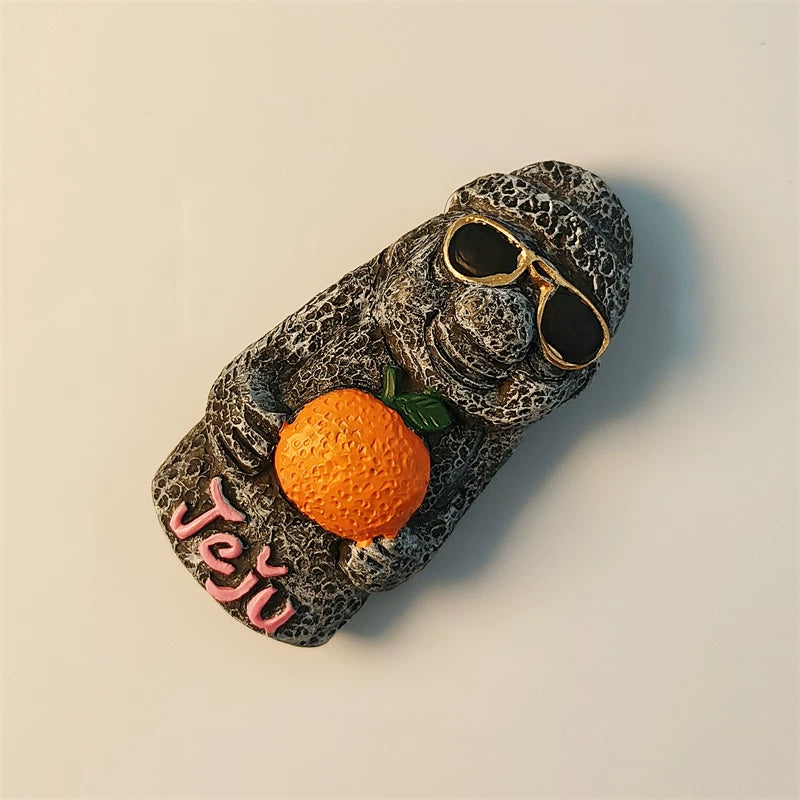 Jeju Dol Hareubang Fridge Magnet (South Korea)