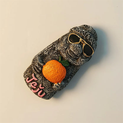 Jeju Dol Hareubang Fridge Magnet (South Korea)