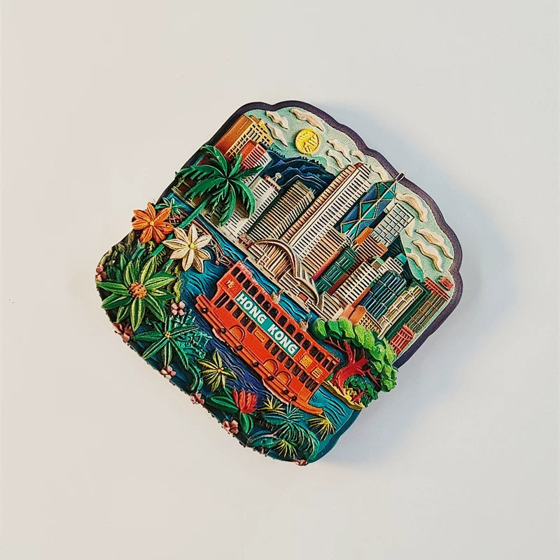 Hong Kong Skyline & Star Ferry Fridge Magnet