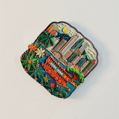 Hong Kong Skyline & Star Ferry Fridge Magnet